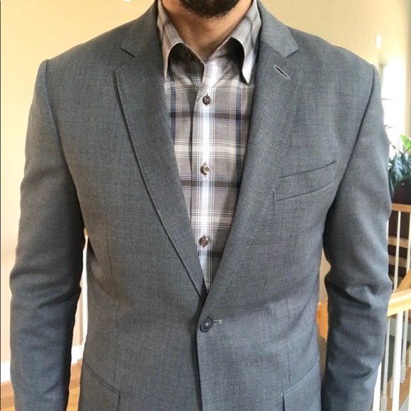 Express Other - Express Fitted Wool Blazer Sport Jacket